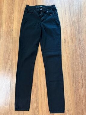 PAIGE Black Hoxton Ultra Skinny High-Rise Slim Jeans